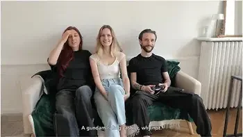 Amateur Threesome Two French Goddess Share A Lucky Man