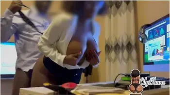 Sneaky Office Doggy Ends In Cum On Ass While Cheating With My Boss At Work