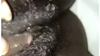 Fetish Extremely Hairy Creamy Ebony Pussy