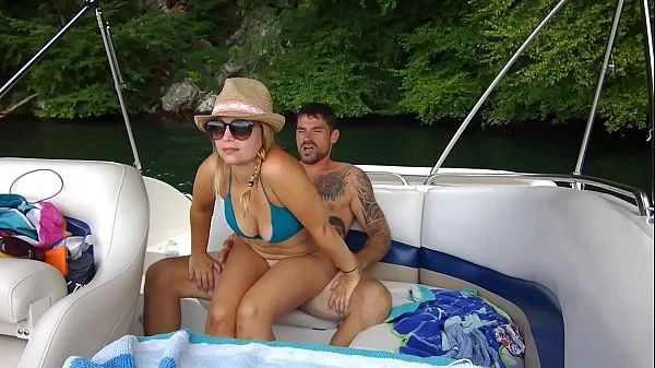 Hot sex on our boat. Almost caught