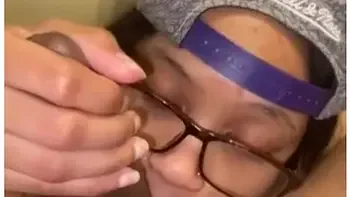 Mia Khalifa In Nerdy Chick Swallows A Huge Load.. Undercover Superhead