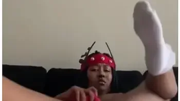 Santas Slutty Reindeer Squirts On The Couch