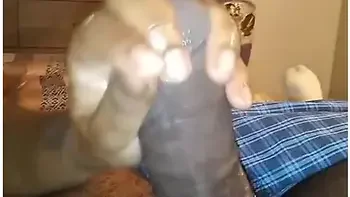 Moisturized Handjob Feels Much Better When Ebony Does It!!!!! #big&black