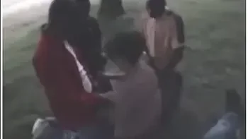 White woman vacation in Africa found new friends