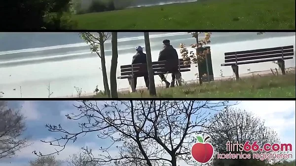 CHUBBY cock-craving Samantha Kiss gets her meaty pussy POUNDED at a nice lake! (GERMAN) Flirts66.com