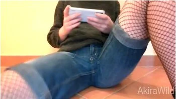 Japanese Gamer Girl Doesnt Wanna Pause Game ( Among Us ) Wets Panties Instead