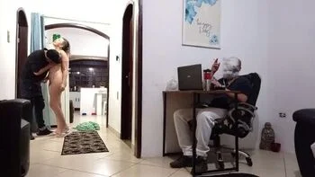 Naughty Wife Cheats On Husband With Delivery Guy - Blowjob & Creampie Fuck