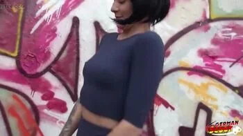 Skinny German Teen Lulu Gun Hardcore Outdoor Sex with Big Cock Cumshot