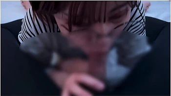 Glasses Girl Gets Caught By The Smell Of Dick And Sucks Up A Lot Of Sperm