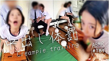 [amateur Creampie]sex With Cute Japanesecall Students To The Gym And Cum