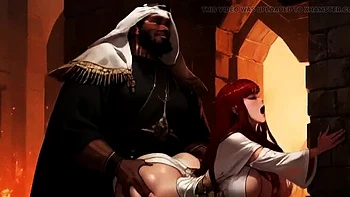 Spicy Toons: Big Natural Titties Blondes & Redheads Take BBC in Medieval Europe