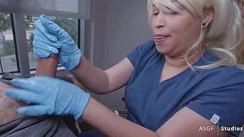 Nurse Blue Clinic Handjob & Cumshot Massage Fetish