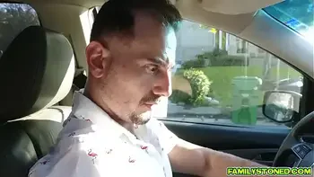 Horny teen wants to have a taste of her stepdads big cock