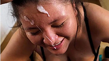 Homemade Neighbor Affair: Brunette Latina Sucks Cock While Boyfriend Works