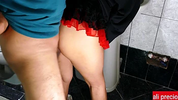 Intense Anal Sex In The Bathroom With A Huge Cumshot Inside A Beautiful Ass