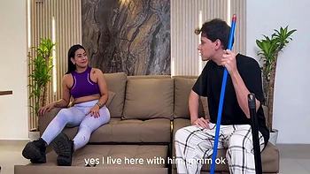 Guy Park - A Nerdy Guy Gets Picked Up In The Park By A Curvy Colombian Milf: Their Intense Sex At Home Is Exposed When Her Stepson Walks