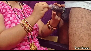 Stepmom Gives Blowjob to Stepson Who Needs Condom - Desi Indian MILF Dirty Talk