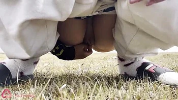 Public Pissing Compilation in Nature - Teen Russian Girl Wipes Pussy with Toilet Paper POV