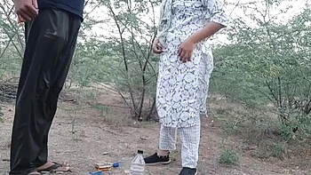 Jija Takes Sali Deep in Jungle Sex - First Time Anal with Indian Bhabhi