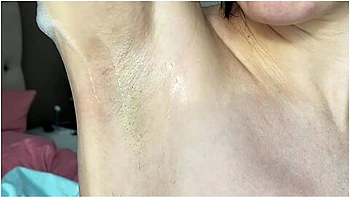 Shaves Hairy Armpits, Shows Shaved Armpits!