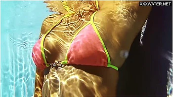 French Model Enjoys Herself Underwater With Anita Rover