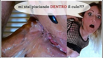 Italian Anal With Mature Italian Milf: Piss In My Ass! - Ok! Ma First Ill Break Your Hole!