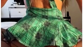 Naughty School Girl Takes A Big Cock In Her Ass Reverse Cowgirl