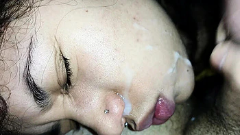Creampie Facial Blowjob - Cum in Mouth POV with 18 Year Old Brazilian Girl