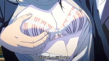 Two people of different ages have sex outdoors