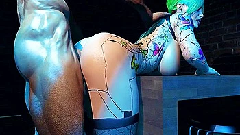 Sexy Robot Chick Wants Dick In Her Ass