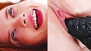 Redhead Girl Ahegao Orgasm During Tentacle Sex