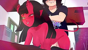 Meru The Succubus Fucks With Three Classmates At School