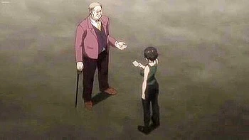 A woman is restrained by tentacles that suddenly appear, and is stripped naked, raped, and creampied.