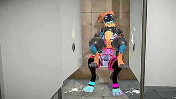 Protogen Gets Fucked In The Bathroom (7mins) Toasterbottom