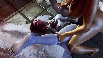 Two Futanari Elfs Fuck Each Other With Their Big Cocks 1