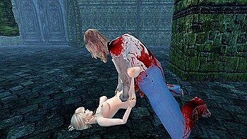 Human Female And Zombie