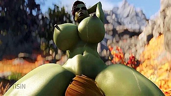 Two Step sisters Orc And A Big Futa Cock Of A Warrior Lioness 1