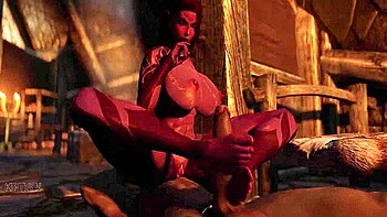 Muscular Dominates Orc Facesitting And Ride On His Cock