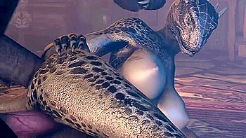 Argonian And Werewolf - Side