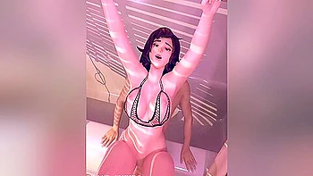 Mei Enjoys A Huge Cock In The Bathroom Angle 3