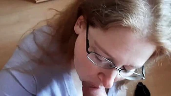 German MILF with Big Tits and Glasses Gets Sprayed All Over in HD