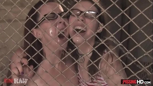 Trinity and Kristine get a mouthful of pee