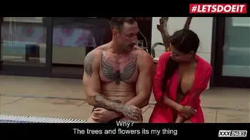 XXX SHADES - LETSDOEIT - #Canela Skin #Emilio Ardana - Big Booty Colombiana Rides Near The Pool