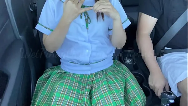 Pinay Student Gets Fuck Inside Her Professor's Car