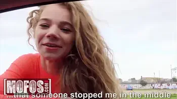 Cute Blonde Babe (Sabrina Spice) Got Picked Up Fucked In Public - Mofos