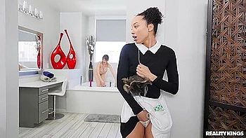 Hotel Maid Meets Steamy Lesbian Cougar