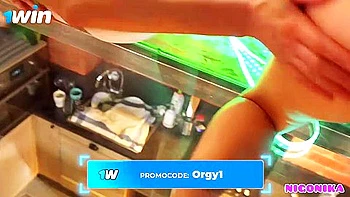 Sofi Puren and Bella Mur led a lesbian Christmas orgy, melting down hard-core porn!