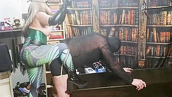 Blondie Pegs Him With A Special Strap On