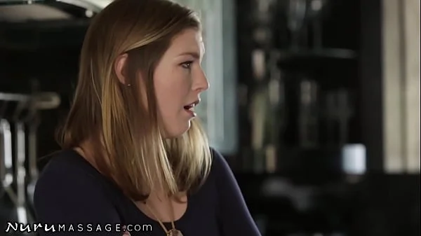 NuruMassage Horny Teen Dirty Talk Her Stepdad Into Sex Massage