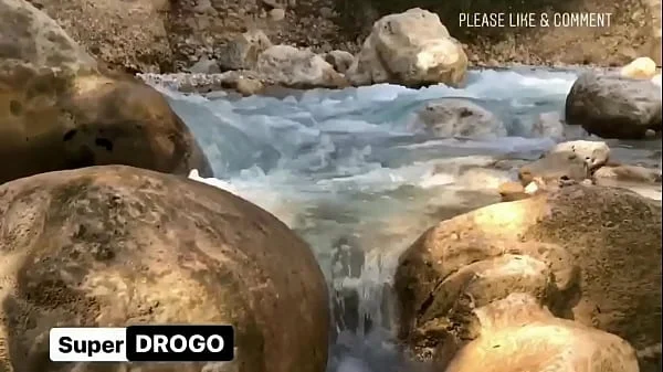 Best View POV Freckles Lesbians Tribbing in the River